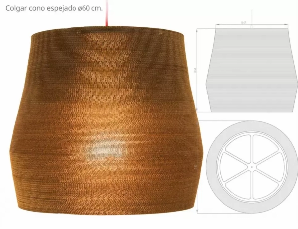 Colgante Cono espejado - Imagen 2