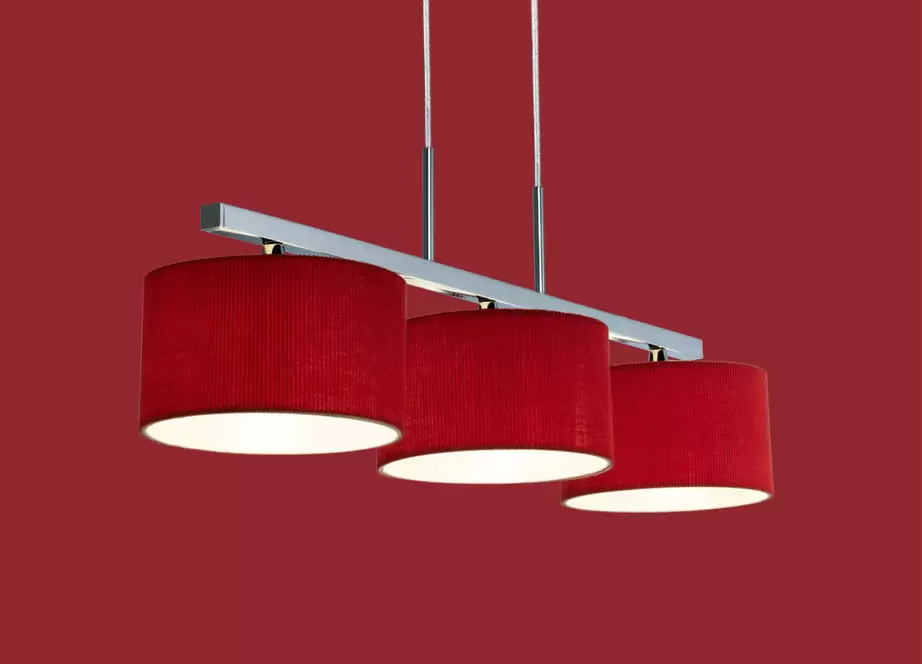 Lampara colgante triple calpe