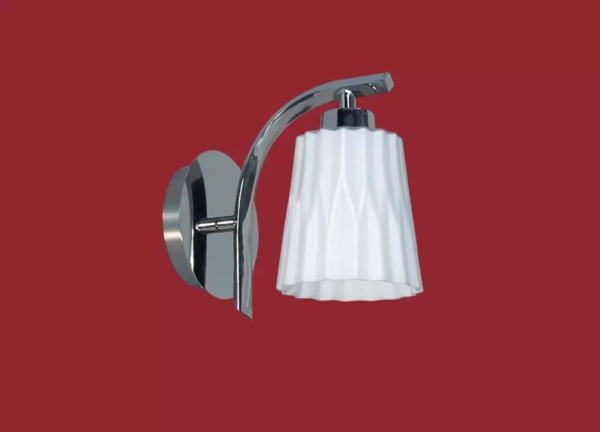 El aplique Luna es un artefacto de aplicar fabricado en metal de estilo clásico.  Se encuentra disponible en color cromo.