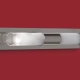 El aplique Punto Doble es un artefacto de aplicar fabricado en metal de estilo moderno de dos luces. Está disponible en color cromo o blanco.