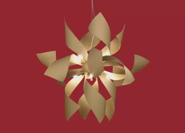 La araña Mandala es un colgante de 8 luces apto LED disponible en color blanco o beige. También disponible también en versión #Plafón