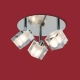 El plafón Delta IV es una lámpara de tres luces apto LED, disponible en color cromo. Se adapta fácil a cualquier tipo de ambiente.