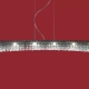 El colgante Patagonia Lineal es una lámpara de seis luces apto LED, disponible en color cromo con decoración de cristal.
