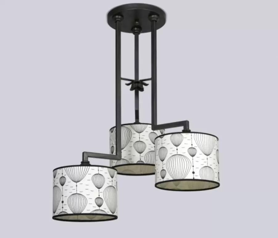 El colgante Pampa es una lámpara de tres luces, estilo moderno, disponible en color cuero. Adaptable a todo tipo de ambiente.