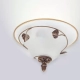 El plafón Primavera es una lámpara de dos luces apto LED, estilo vintage, disponible en color bronce. Viene de dos tamaños diferentes para elegir.