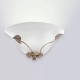 El difusor Primavera es una lámpara de aplique de una luz apto LED, estilo vintage, disponible en color bronce. Viene en dos tamaños diferentes.