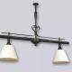 El Barral Turín es un colgante de dos o cuatro luces, estilo vintage, disponible en color cobre patinado. Adaptable a todo tipo de ambiente.
