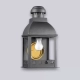 El aplique Farol Colonial es un aplique de una luz, estilo colonial, disponible en color gris y bronce. Apto para exterior e interior.