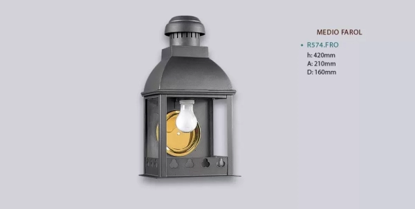 Aplique Farol Colonial - Imagen 2