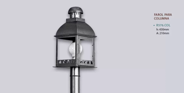 Farola Colonial para Columna - Imagen 2