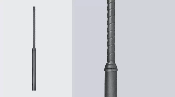 La columna telescópica para faroles está disponible en color gris. El mismo es apto para ambiente tanto interior como exterior.
