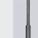 La columna telescópica para faroles está disponible en color gris. El mismo es apto para ambiente tanto interior como exterior.