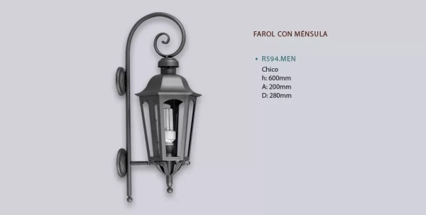 Aplique Farol Inglesa con Ménsula - Imagen 3