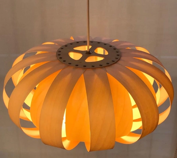 El colgante Mandarine es un colgante de estilo moderno fabricado en madera laminada de sabugueiro. Adaptable a todo tipo de ambiente.