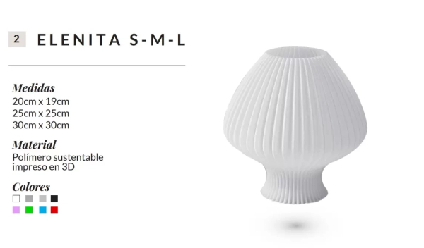 Lámpara de mesa Elenita - Imagen 2