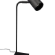 La lámpara de mesa Tulin es una luminaria fabricada con base de hierro y cabezal de aluminio. La misma viene en los colores blanco y negro.