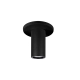 Plafón Eli con base de aluminio, con aro antideslumbrante del mismo material, disponible en blanco, negro, plátil, cobre, bronce.