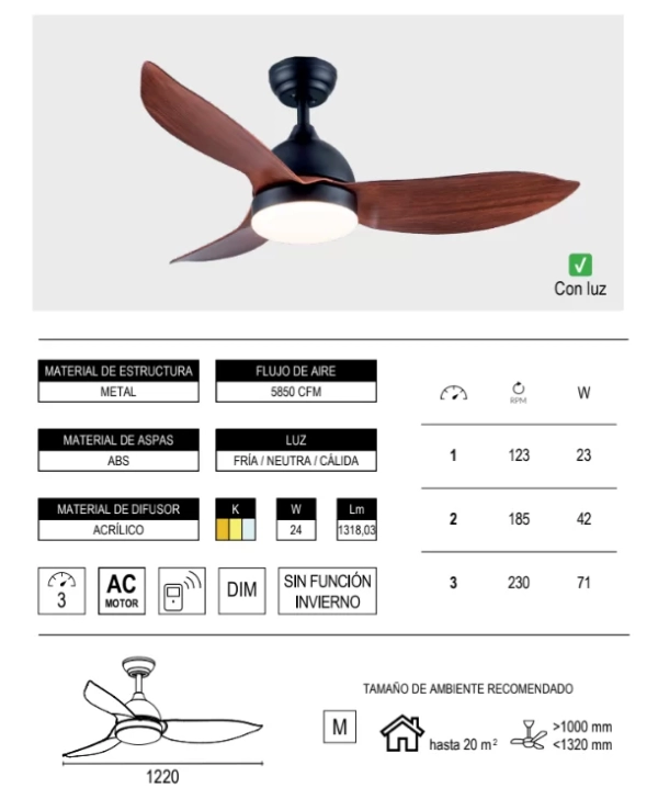Ventilador de techo 361 - Imagen 3