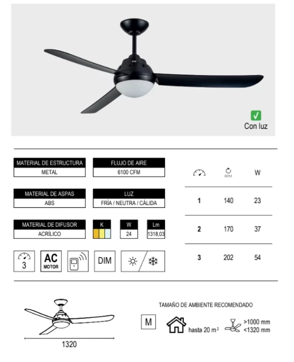 Ventilador de techo 382 - Imagen 5