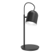Lámpara de mesa Lampy. Velador de estilo moderno, fabricado íntegramente en acero y disponible en color blanco, negro, bordó, azul y verde.