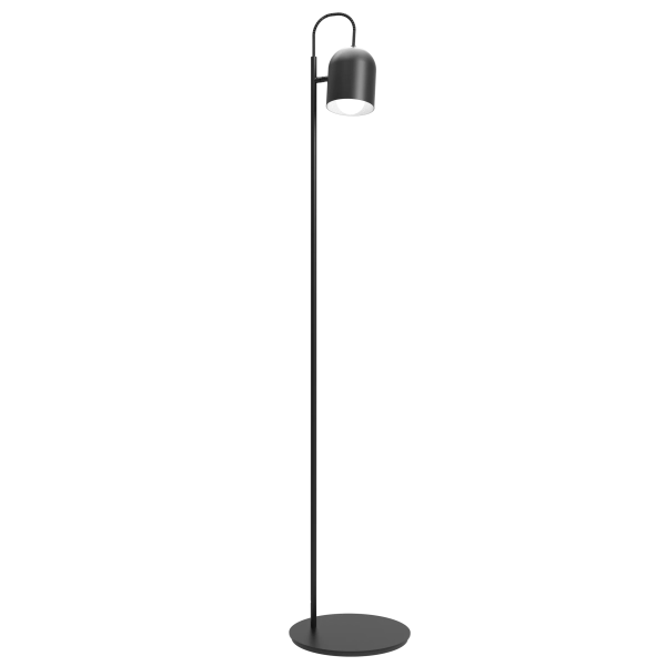 Lámpara de pie Lampy. Luminaria de estilo moderno, fabricado íntegramente en acero y disponible en color blanco, negro, bordó, azul y verde.