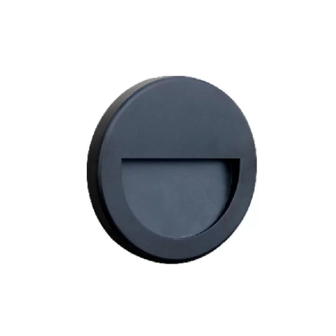 Aplique Signal. Luminaria de pared para exterior de estilo moderno, fabricada en metal y con LED integrado. Disponible únicamente en color negro.