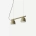 Colgante Teo Linear. Luminaria lineal fabricada en metal, de estilo moderno y de 2, 3 o 4 luces. Disponible en 5 colores: negro, gris, blanco, verde y terra