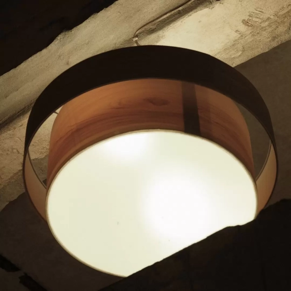 Colgante Dos Aros Madera - Imagen 3