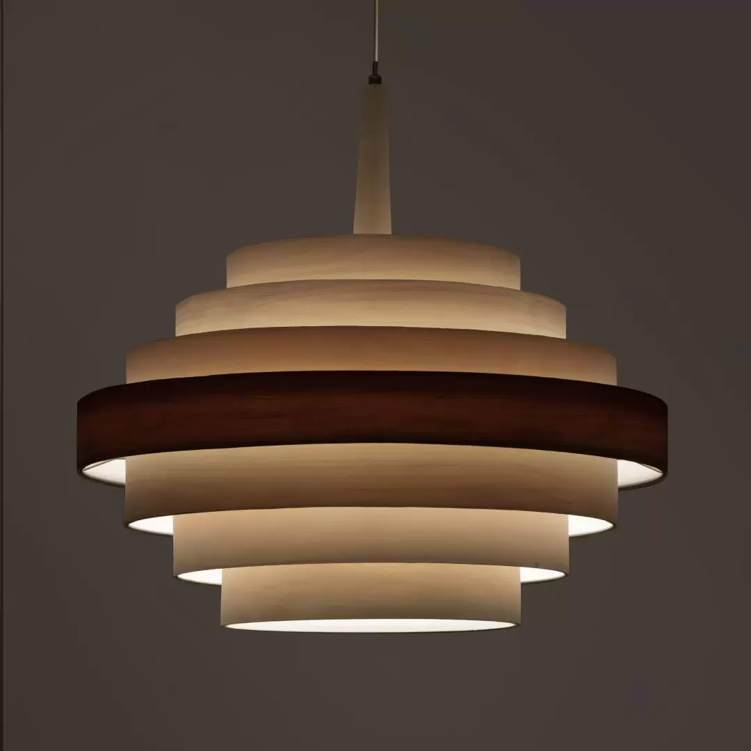 Colgante Siete Aros Madera