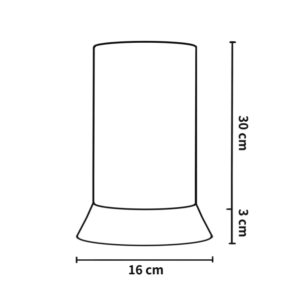 Lámpara de mesa Tubo Hilo Tejido - Imagen 3