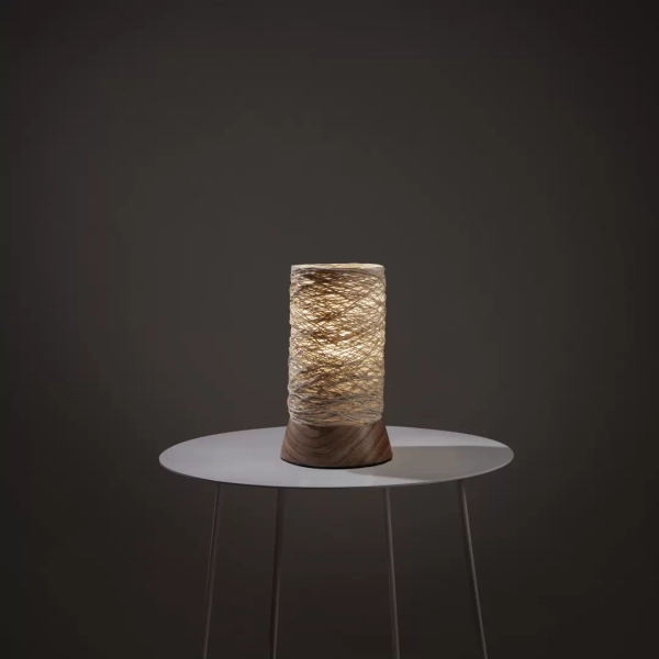Lámpara de mesa Tubo Hilo Tejido - Imagen 5