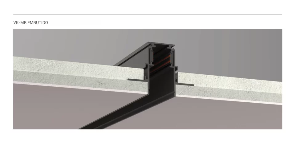 Riel Magnetico VK Embutido Riel Magnetico VK Embutido - Imagen 2